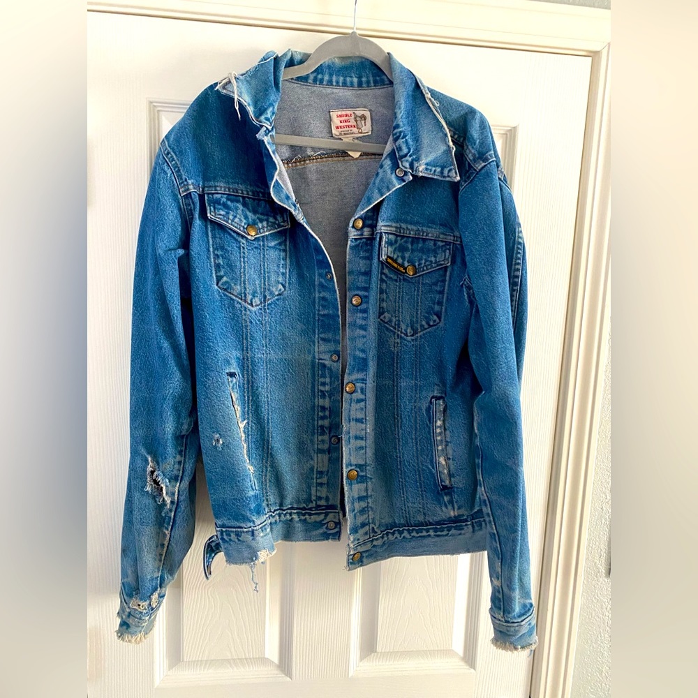 Vintage Saddle King Denim Jacket